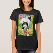 Niedlich Cat Maus Toucan Orchid Dschungel T-Shirt (Vorderseite)