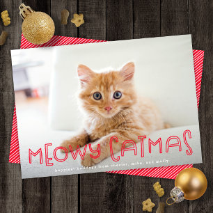Niedlich Cat Meowy Catmas Moderne Weihnachten Ein 