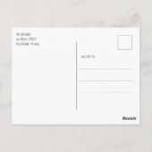 Niedlich Cat Modernes Muster Postkarte (Rückseite)