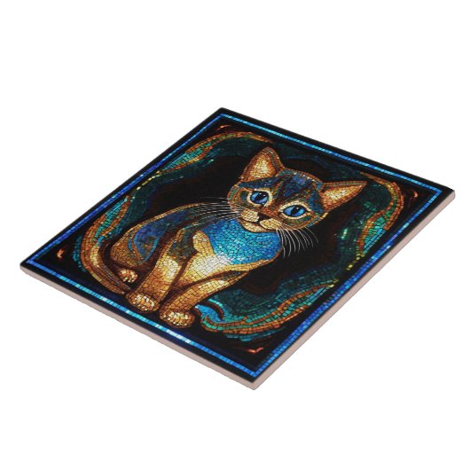 Niedlich Cat Mosaic Fliese (Seite)