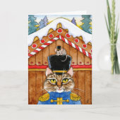 Niedlich Cat Mouse Nutcracker Weihnachten (Vorderseite)