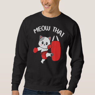 Niedlich Cat Muay Thai Sweatshirt