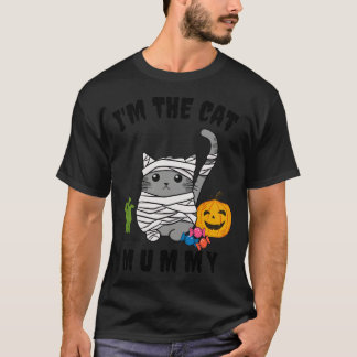 Niedlich Cat Mummy Costume T-Shirt