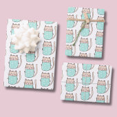 Niedlich Cat Pattern Girls Geburtstag Geschenkpapier