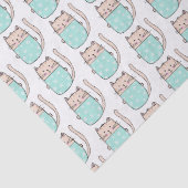 Niedlich Cat Pattern Girls Geburtstag Seidenpapier (Detail)