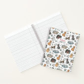 Niedlich Cat Pattern Girls School Notebook Notizblock (Innenseite)