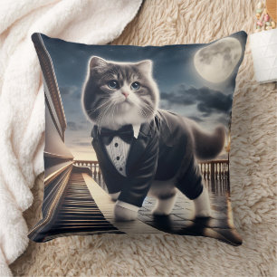 Niedlich Cat Pawdigy Plays a Moonlight Sonata Kissen