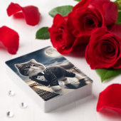 Niedlich Cat Pawdigy Plays a Moonlight Sonata Spielkarten (Insitu (Valentinstag))