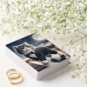 Niedlich Cat Pawdigy Plays a Moonlight Sonata Spielkarten (Insitu (Hochzeit))