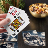 Niedlich Cat Pawdigy Plays a Moonlight Sonata Spielkarten (Insitu)