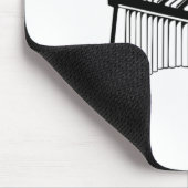Niedlich Cat Playing Schlagzeug Musical Xylophone Mousepad (Ecke)