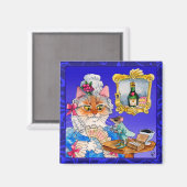 Niedlich Cat Queen Marie Antoinette Magnet (Vorderseite/Rückseite)