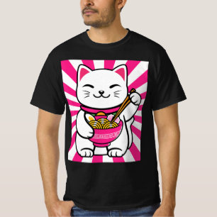 Niedlich Cat Ramen Anime Kawaii Teen Geschenke Tee