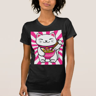 Niedlich Cat Ramen Anime Kawaii Teen Geschenke Tee