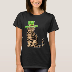 Niedlich Cat Saint Patrick Day Happy St Kitten Day T-Shirt