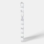 Niedlich Cat Schwarz-weiß Cartoon Muster Case-Mate iPhone Hülle (Rückseite / Links)