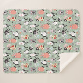 Niedlich Cat Sherpa Fleece Blanket Sherpadecke (Vorderseite (Horizontal))