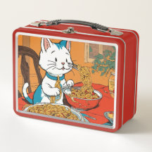 Niedlich Cat Spaghetti Lunchbox
