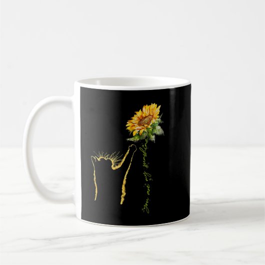 Niedlich Cat St Patricks Day Clover Lucky Cat Mama Kaffeetasse (Links)