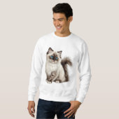 Niedlich Cat T-Shirt Cat Mama Cat Vater Sweatshirt (Vorne ganz)