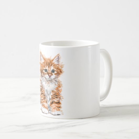 Niedlich Cat Tasse Sweet Baby Kitten (VorderseiteRechts)