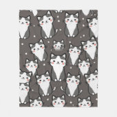 Niedlich Cat Vibes Fleecedecke (Vorderseite)