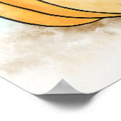 Niedlich Cat Watercolor Poster (Ecke)