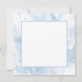 Niedlich Cat Watercolor Weihnachtskarte Karte (Rückseite)