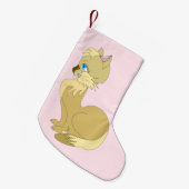 Niedlich Cat Weihnachts-Strumpf Kleiner Weihnachtsstrumpf (Vorderansicht (hängend))