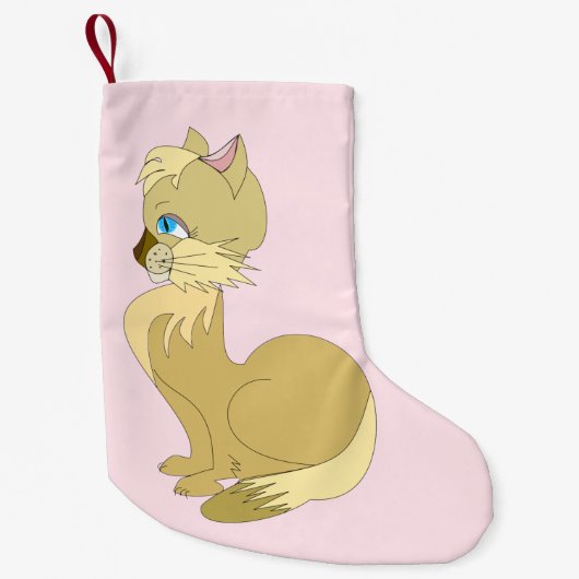 Niedlich Cat Weihnachts-Strumpf Kleiner Weihnachtsstrumpf (Vorderseite)