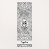 Niedlich Cat Yoga Mat Indian Mandala Art Yogamatte (Vorderseite)