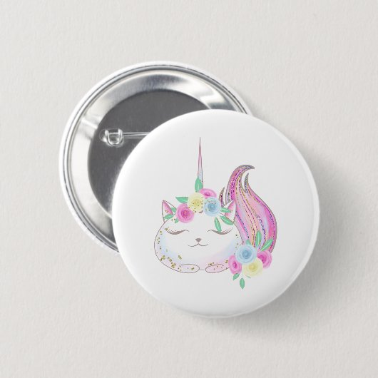 Niedlich Caticorn Button (Vorne & Hinten)
