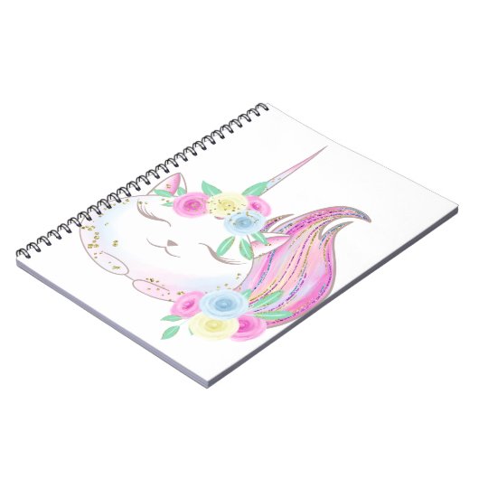 Niedlich Caticorn Notizblock (Linke Seite)