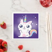 Niedlich Caticorn Serviette (Beispiel)