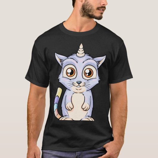 Niedlich Caticorn T-Shirt (Vorderseite)