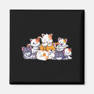 Niedlich Cats Anime Kawaii Japanisch Otaku Neko Ge Magnet