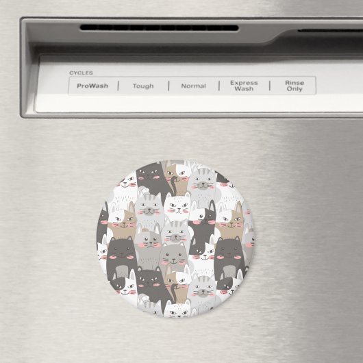 Niedlich Cats Magnet (In Situ (Geschirrspüler))