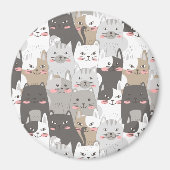 Niedlich Cats Magnet (Vorne)