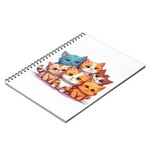 Niedlich Cats SpiralNotebook Notizblock (Linke Seite)