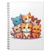 Niedlich Cats SpiralNotebook Notizblock (Vorderseite)