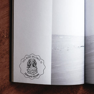 Niedlich Cavalier King Charles Dog Book Gummistempel