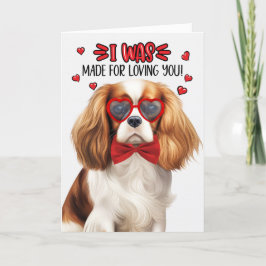 Niedlich Cavalier King Charles Dog Liebe Valentine Feiertagskarte