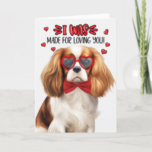 Niedlich Cavalier King Charles Dog Liebe Valentine Feiertagskarte