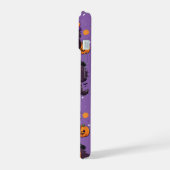 Niedlich Cavalier King Charles halloween-Muster iPhone 15 Hülle (Linke Seite)