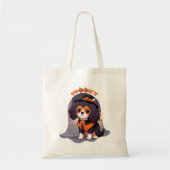 Niedlich Cavalier King Charles halloween spookoy Tragetasche (Vorne)