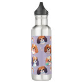 Niedlich Cavalier King Charles Pastel Pattern Edelstahlflasche (Links)