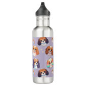 Niedlich Cavalier King Charles Pastel Pattern Edelstahlflasche (Rechts)