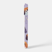 Niedlich Cavalier King Charles Pastel Pattern iPhone 15 Hülle (Linke Seite)