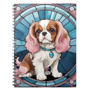 Niedlich Cavalier King Charles Pastel Stettel Glas Notizblock