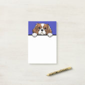 Niedlich Cavalier King Charles Spaniel Dog Lover Post-it Klebezettel (Auf Schreibtisch)